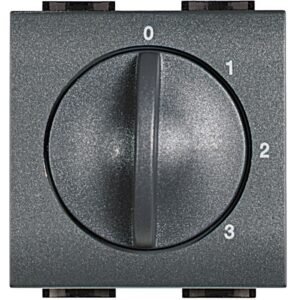 Selector rotativ 4 pozitii Bticino Living Light L4016, antracit