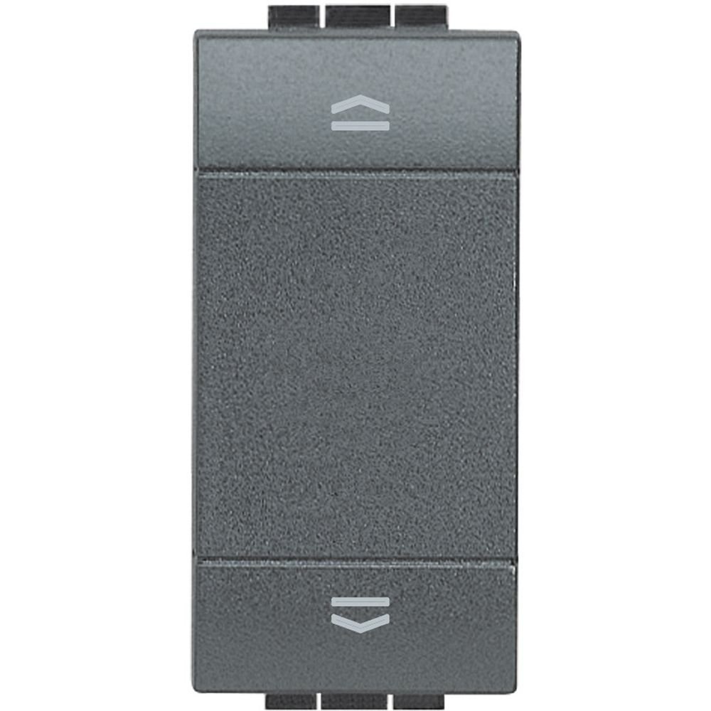 Intrerupator jaluzele 16A 1 modul 1-0-2 Bticino Living Light L4027N, antracit