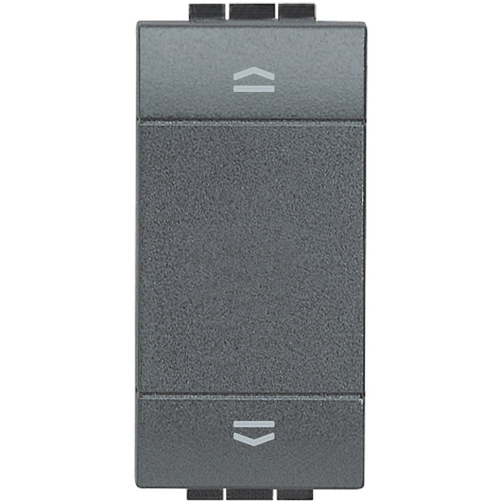 Buton (1P/NO)+(1P/NO) interbocat Bticino Living Light L4037 / L4037N, antracit