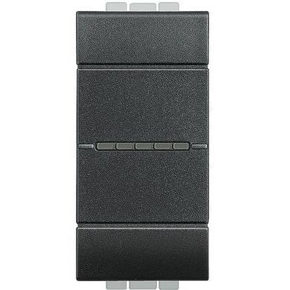 Intrerupator cap scara axial 10A 1 modul Bticino Living Light L4053N, antracit