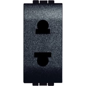 Priza standard euroamerican Bticino Living Light L4125, antracit