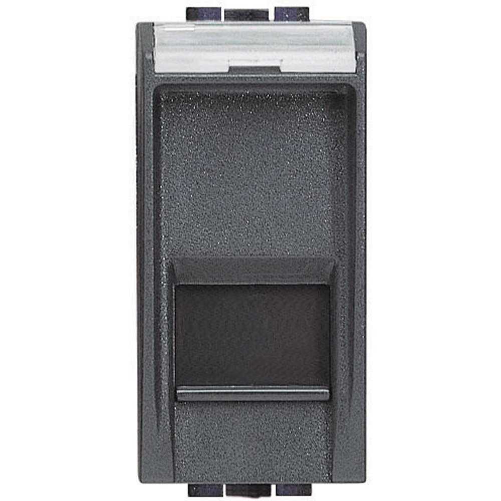 Priza date RJ45 Cat6 UTP Bticino Living Light L4279C6, antracit