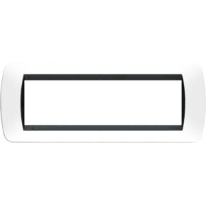 Rama ornament 7 module Living Light Bticino L4807PB, alb
