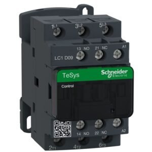 Contactor TeSys D 3P 9A AC-3 440V – aux 1NO+1NC, bobina la 48Vc.a. 50Hz Schneider LC1D09E5