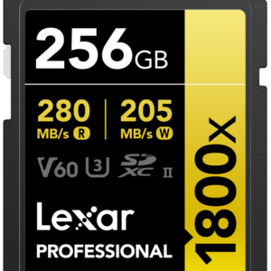 LEXAR SDXC Pro 1800x U3 UHS-II R280/W205 (V60) 256GB – Default Title