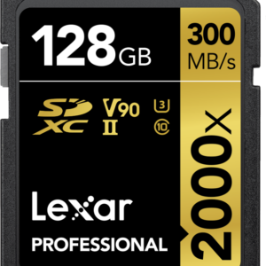 LEXAR SDXC Pro 2000X UHS-II U3 R300/W260 (V90) 128GB – Default Title