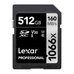 Lexar SDXC Professional SILVER Plus 1066x UHS-I/U3/A2/4K R205/W150 (V30) 512GB – Default Title