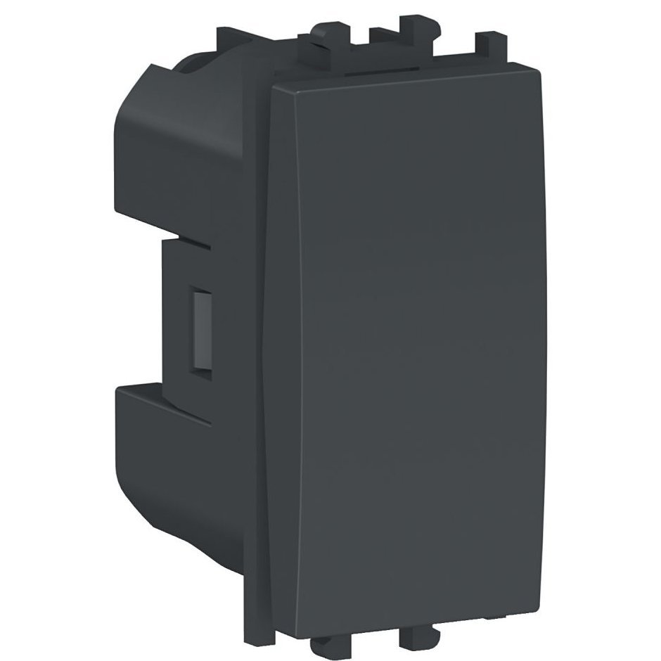 Intrerupator simplu 1 modul Schneider Easy Styl LMR0100003, negru