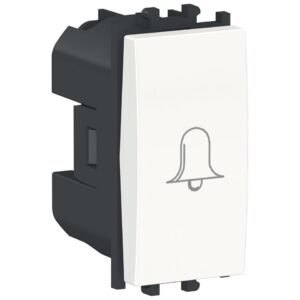 Intrerupator cu revenire,simbol sonerie 1 modul Schneider Easy Styl LMR0130001, alb