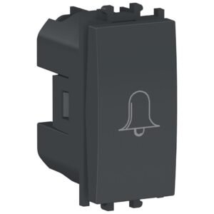 Intrerupator cu revenire,simbol sonerie 1 modul Schneider Easy Styl LMR0130003, negru
