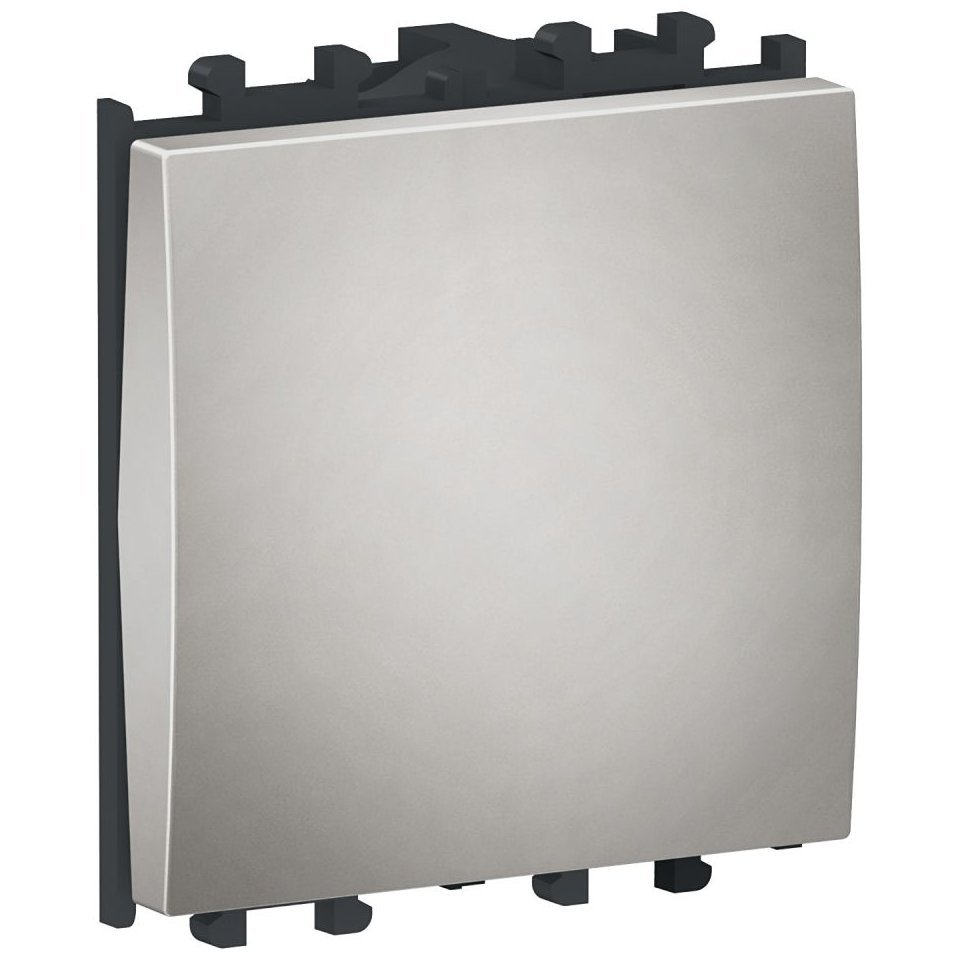 Intrerupator simplu 2 module Schneider Easy Styl LMR0200004, argintiu