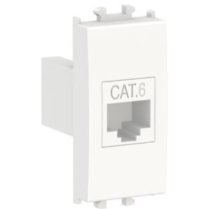Priza date RJ45 cat6 UTP 1 modul Schneider Easy Styl LMR6233001, alb