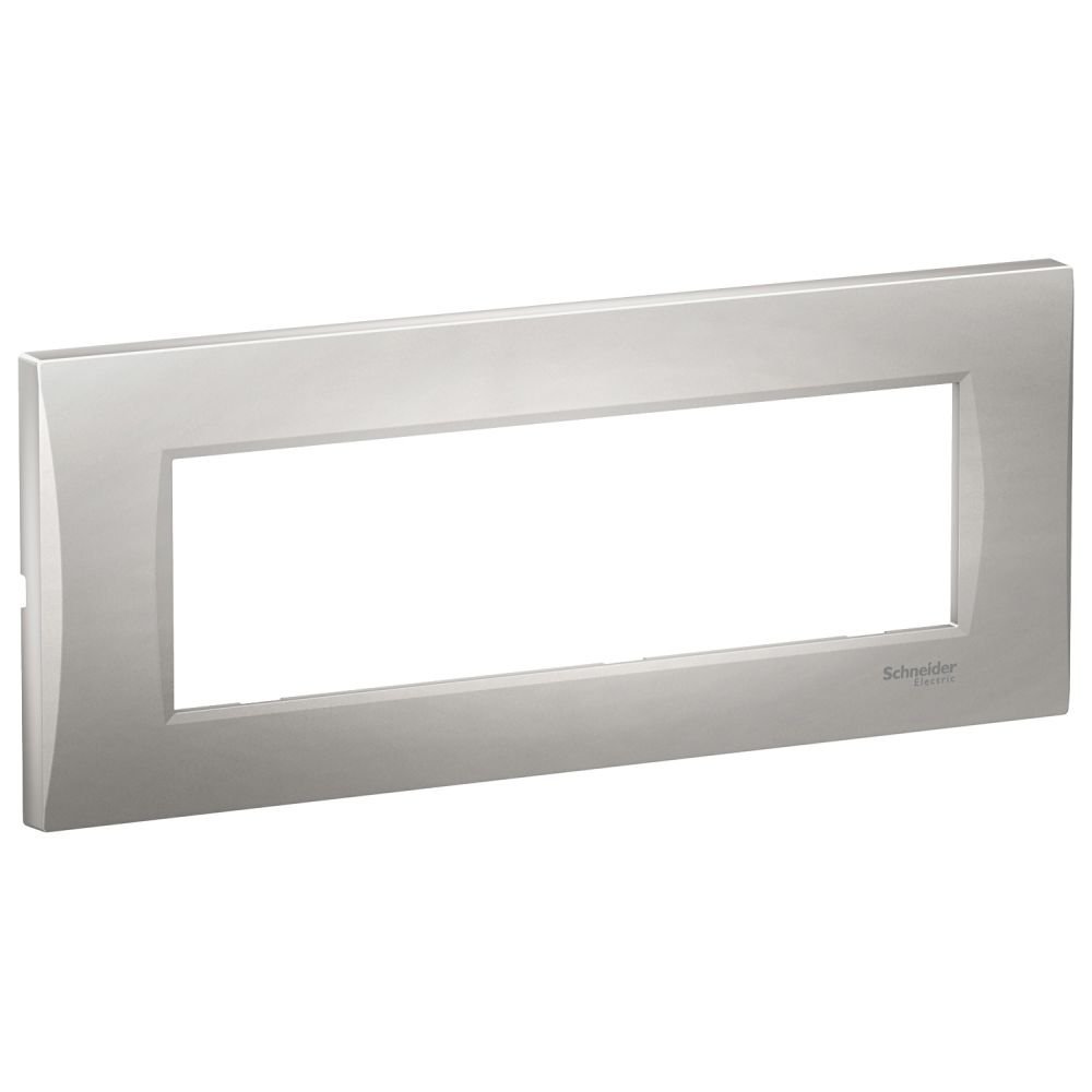 Rama curbata 7 module Schneider Easy Styl LMR7367004, argintiu