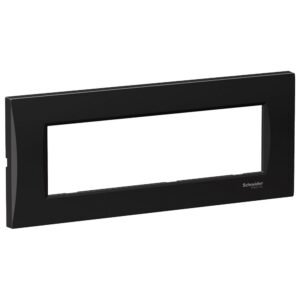 Rama curbata 7 module Schneider Easy Styl LMR7367005, negru metalic