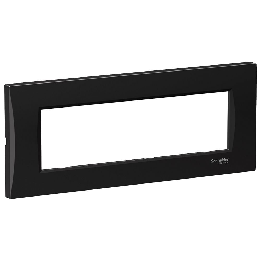 Rama curbata 7 module Schneider Easy Styl LMR7367005, negru metalic