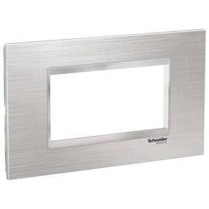 Rama inox 4 module Schneider Easy Styl LMR7664038, argintiu/crom