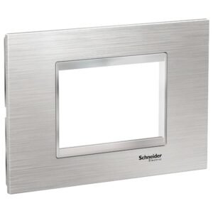 Rama inox 3 module Schneider Easy Styl LMR7763038, argintiu/crom