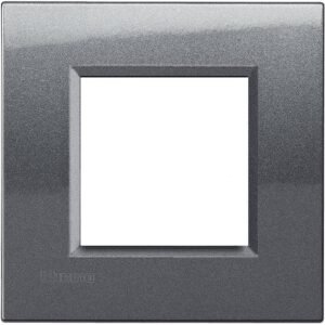 Rama ornament 2 module Bticino Living Light LNA4802AC, otel