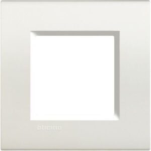 Rama ornament 2 module Living Light Bticino LNA4802BI, alb