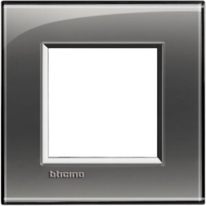 Rama ornament 2 module Bticino Living Light LNA4802KF, cenusiu