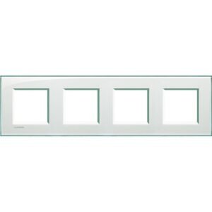 Rama ornament 4 posturi ( 2x4P ) Bticino Living Light LNA4802M4KA, aquamarine