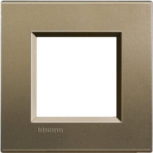Rama ornament 2 module Bticino Living Light LNA4802SQ, metal