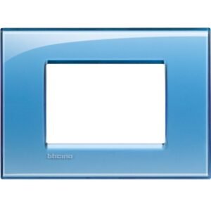 Rama ornament 3 module Bticino Living Light LNA4803AD, albastra