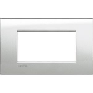 Rama ornament 4 module Bticino Living Light LNA4804GL, moonlight silver