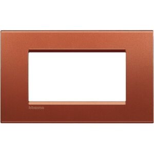 Rama ornament 4 module Bticino Living Light LNA4804RK, caramiziu