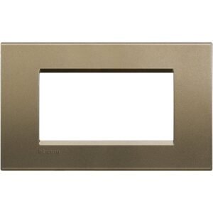 Rama ornament 4 module Bticino Living Light LNA4804SQ, metal