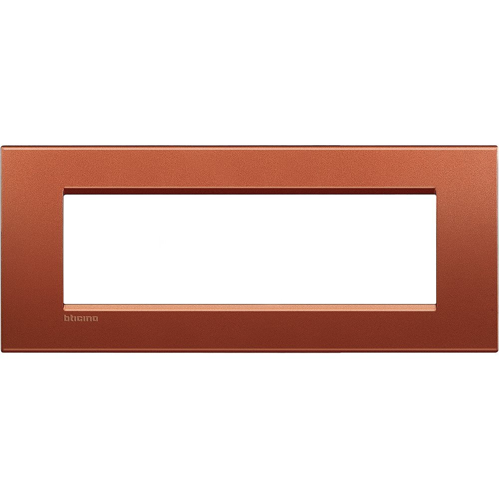 Rama ornament 7 module Bticino Living Light LNA4807RK, caramiziu