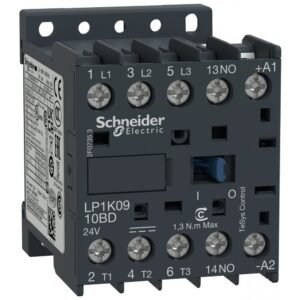 Contactor Tesys 3P 9A bobina la 24Vcc aux 1NO LP1K0910BD