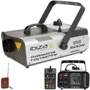 Masina profesionala fum 1500W cu telecomanda Ibiza Light LSM1500PRO