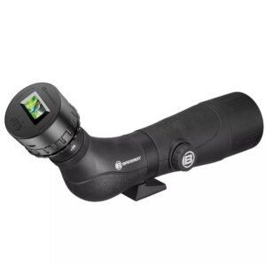 Luneta terestra Bresser Spektar 15-45×60 + camera WiFi pentru ocular, 45 grade