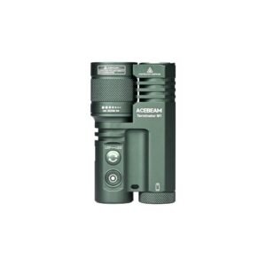 Lanterna profesionala cu cap dublu LEP/LED Acebeam Terminator M1 Green, 3500 lumeni, 1600 m