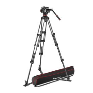 Manfrotto MVK504XTWINGC Kit Trepied video Carbon cu spreader de podea – Default Title