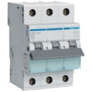 Siguranta automata 3P 25A 6kA curba B Hager MBN325