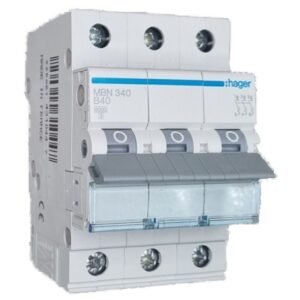 Siguranta automata 3P 40A 6kA curba B Hager MBN340