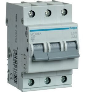 Siguranta automata 3P, 25A, 6kA, C, Hager MC325A