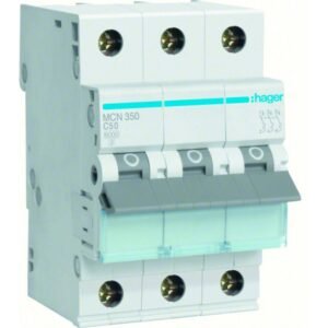 Siguranta automata 3P, 50A, curba C, 6kA Hager MCN350
