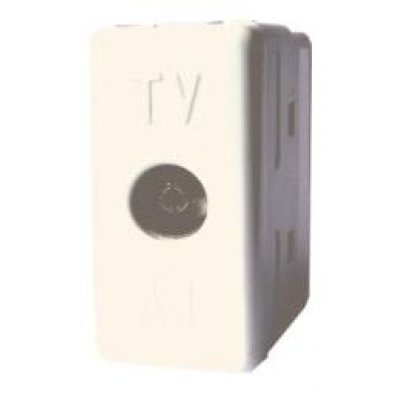 Priza tv 1M Stil Comtec MF0012-04845, alb