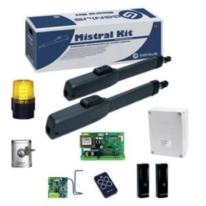 Kit automatizare poarta batanta Mistral 300, 2×2.5m – GENIUS by FAAC MISTRAL300-51700781-KIT