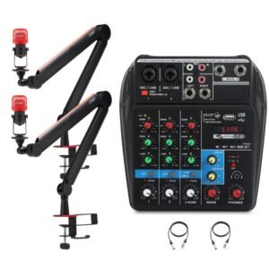 Kit Podcast 2 persoane mixer 4 canale – Default Title