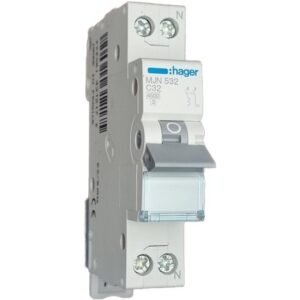 Siguranta automata 1P+N, 32A, 4.5kA, curba C Hager MJN532
