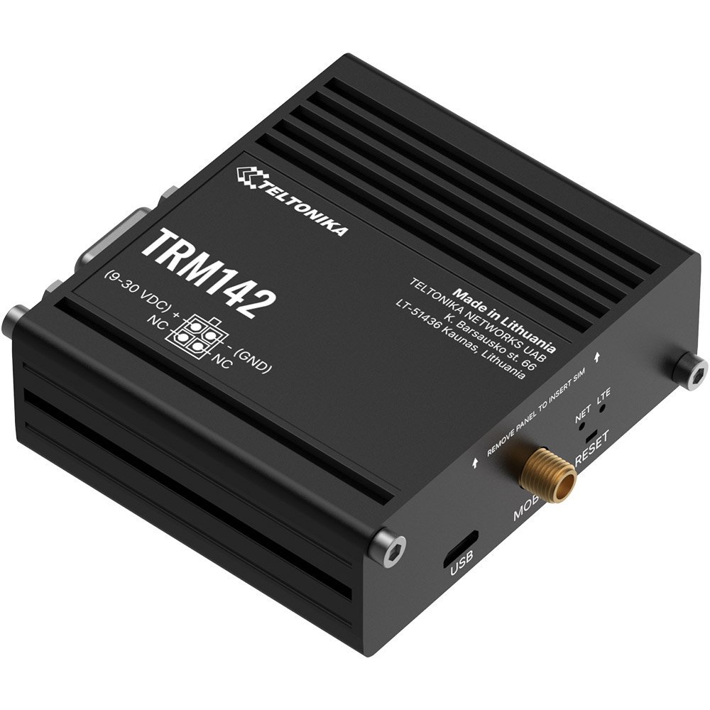 Modem industrial 4G LTE Teltonika TRM142, Cat 4, RS232, micro USB, slot SIM, 1x slot antena SMA