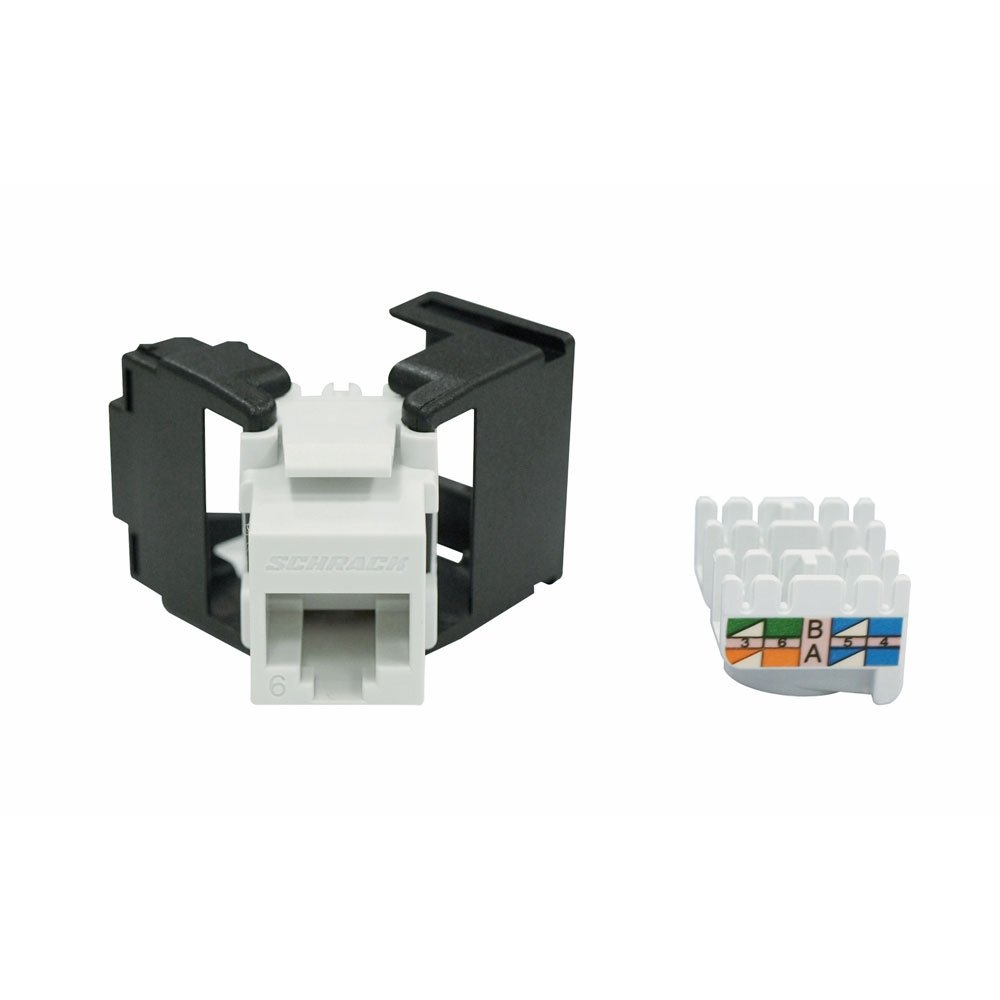 Modul RJ45 neecranat SCHRACK TOOLLESS LINE HSEMRJ6UWA,  Cat.6 de-embedded