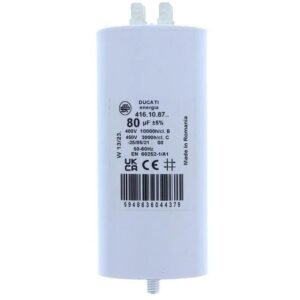 Condensator pornire motor 425V 80uF cu pin, Ducati Energia 416108764 MOTCAP-80UF/425-PN-DCT