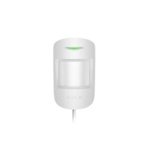 Detector de miscare PIR Ajax MotionProtect Fibra WH, 12 m, 88 grade, pet immunity