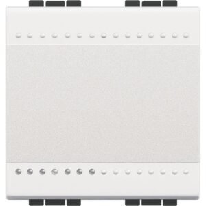 Intrerupator simplu 2M Living Light Bticino N4001M2N, alb