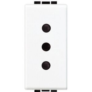 Priza standard italian 1 modul 10A Living Light Bticino N4113, alb